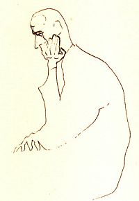 Murilo Mendes ouvindo musica, do pintor hungaro Arpad Szenes